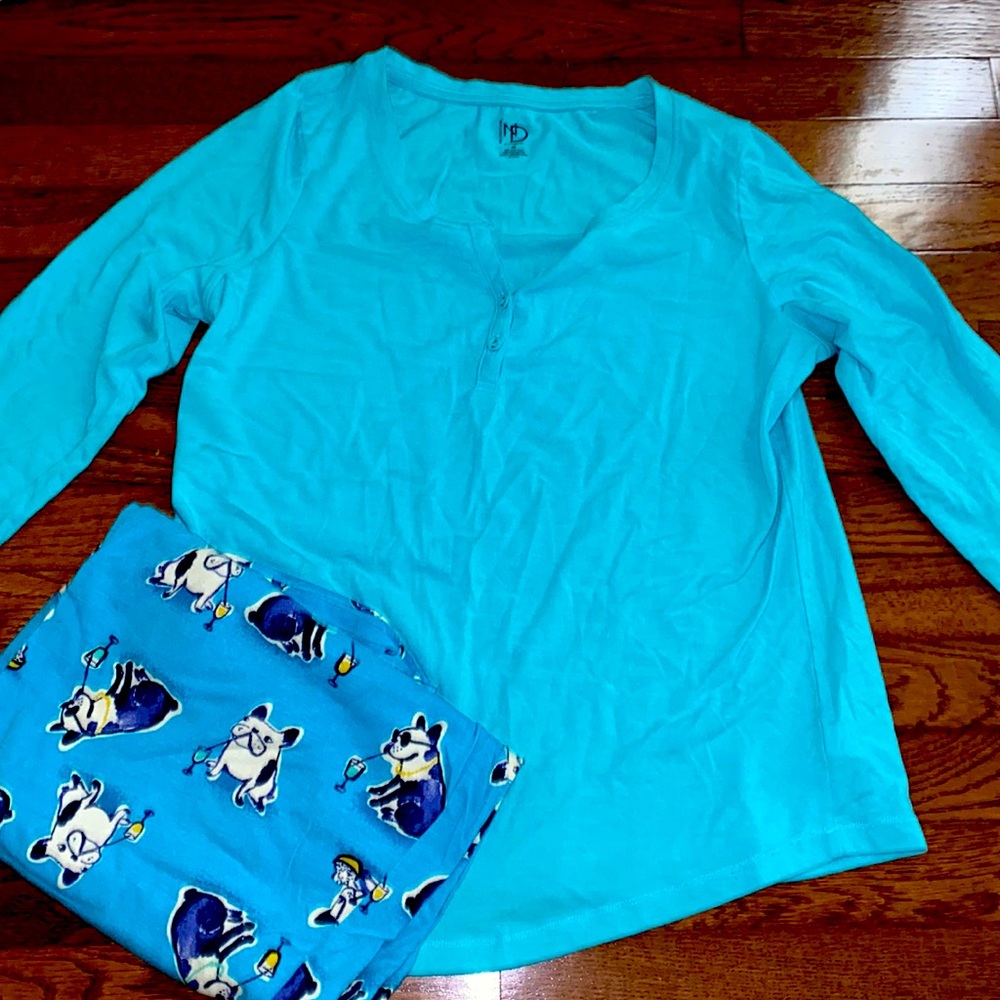 Pajama sad color blue size medium
